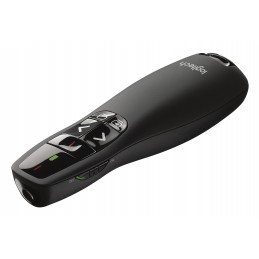 Logitech R400 multimediju prezentētājs RF Melns