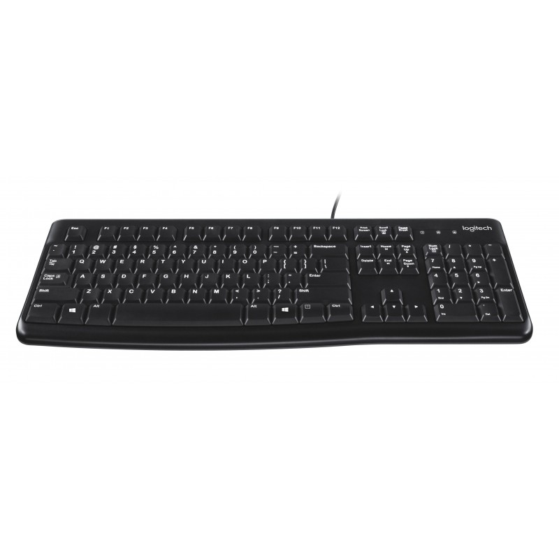 Logitech Keyboard K120 for Business tastatūra Birojs USB QWERTY US International Melns