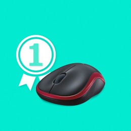 Logitech M185 компьютерная мышь Офисная Для обеих рук Беспроводной RF Оптический 1000 DPI