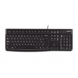 Logitech K120 Corded Keyboard клавиатура Универсальная USB QWERTY Международный американский стандарт Черный