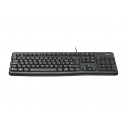 Logitech K120 Corded Keyboard клавиатура Универсальная USB QWERTY Международный американский стандарт Черный