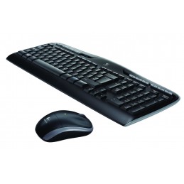 Logitech Wireless Combo MK330 tastatūra Pele iekļauta Universāls RF Bezvadu Krievu Melns