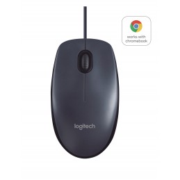 Logitech B100 компьютерная мышь Офисная Для обеих рук USB тип-A Оптический 800 DPI