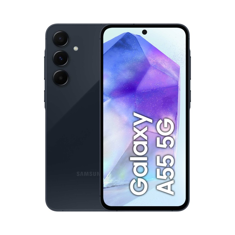 Samsung Galaxy A55 5G 16,8 cm (6.6") Hibrīda duālā SIM Android 14 USB Veids-C 8 GB 128 GB 5000 mAh Navy (tumši zila)