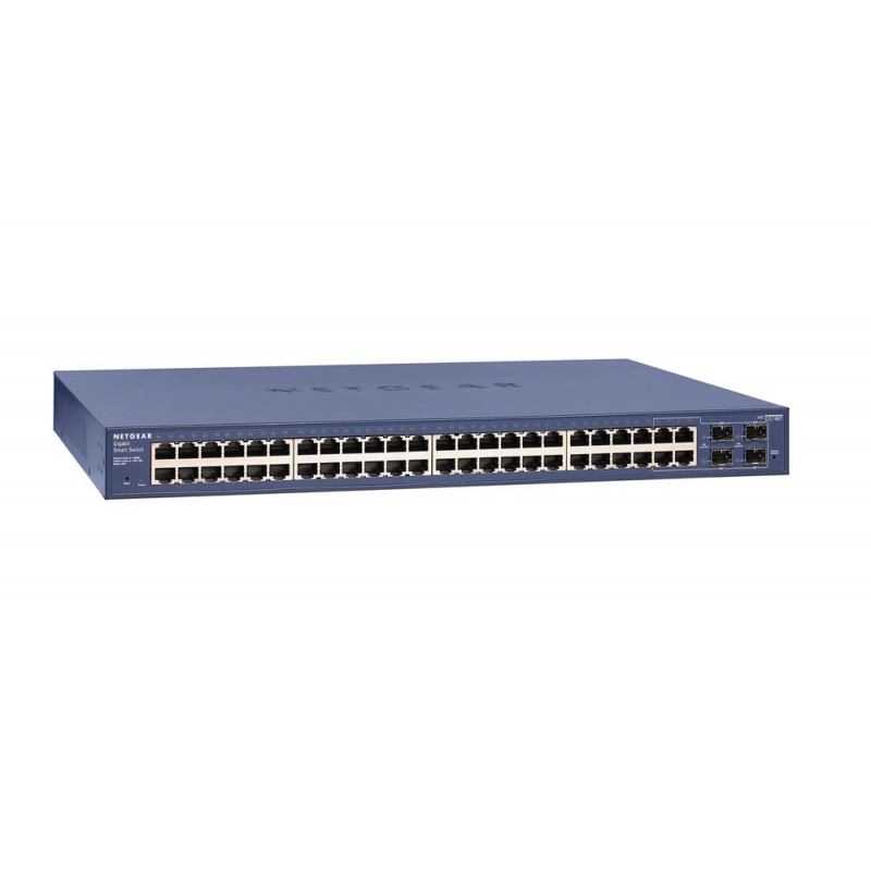 NETGEAR GS748T Vadīts L2+ Gigabit Ethernet (10 100 1000) Zils