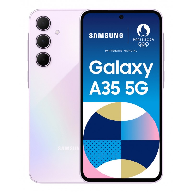 Samsung Galaxy A35 5G 16,8 cm (6.6") Гибридный слот для двух SIM-карт Android 14 USB Type-C 8 GB 256 GB 5000 mAh Лиловый