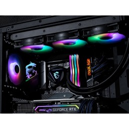 MSI MAG CORELIQUID 360R V2 система охлаждения компьютера Материнская плата, Процессор Liquid cooling kit 12 cm Черный