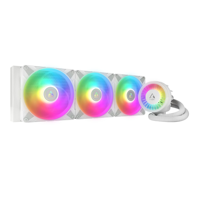 ARCTIC Liquid Freezer III 420 A-RGB Procesors Universāls šķidruma dzesētājs 14 cm Balts 1 pcs