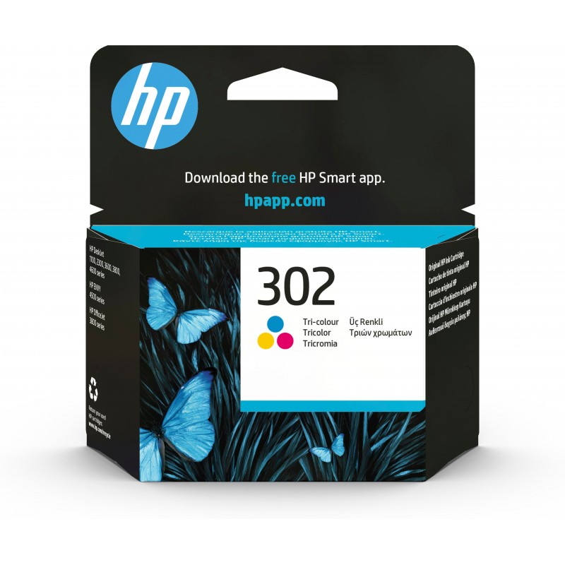 HP 302 Tri-color Original Ink Cartridge