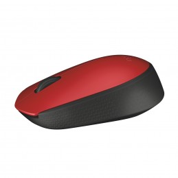 Logitech M171 Red-K pele Birojs Abām rokām RF Bezvadu Optisks 1000 DPI