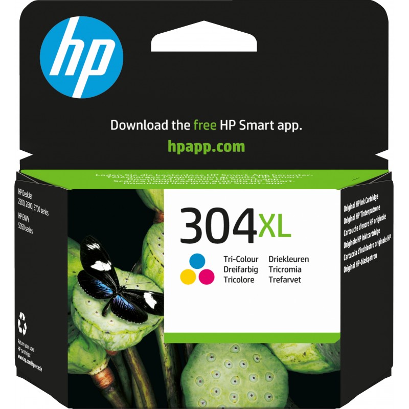 HP 304XL Tri-color Original Ink Cartridge