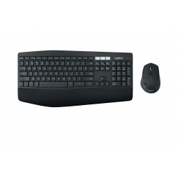 Logitech MK850 Performance tastatūra Pele iekļauta Universāls RF bezvadu sakari + Bluetooth QWERTY Amerikāņu angļu valoda Melns