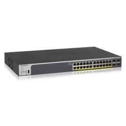 NETGEAR GS728TP Vadīts L2 L3 L4 Gigabit Ethernet (10 100 1000) Power over Ethernet (PoE) 1U Melns