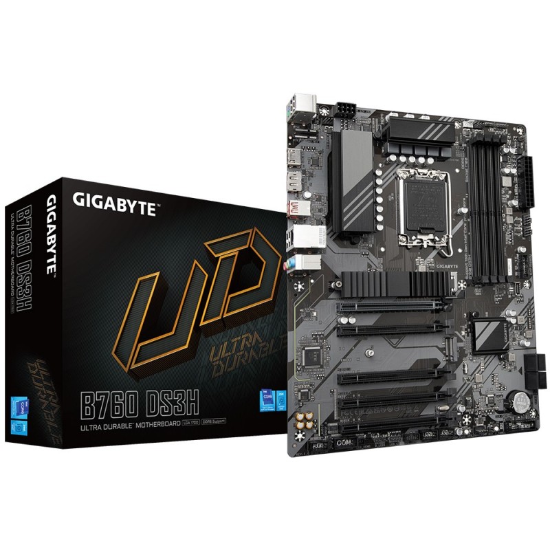 GIGABYTE B760 DS3H материнская плата Intel B760 Express LGA 1700 ATX