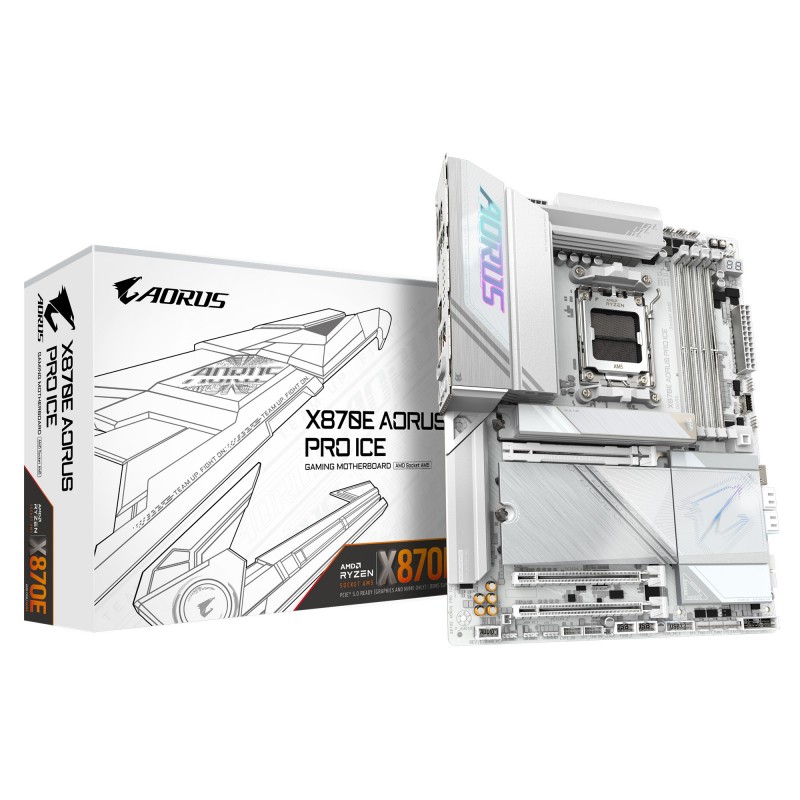 GIGABYTE X870E AORUS PRO ICE материнская плата AMD X870E Socket AM5 ATX