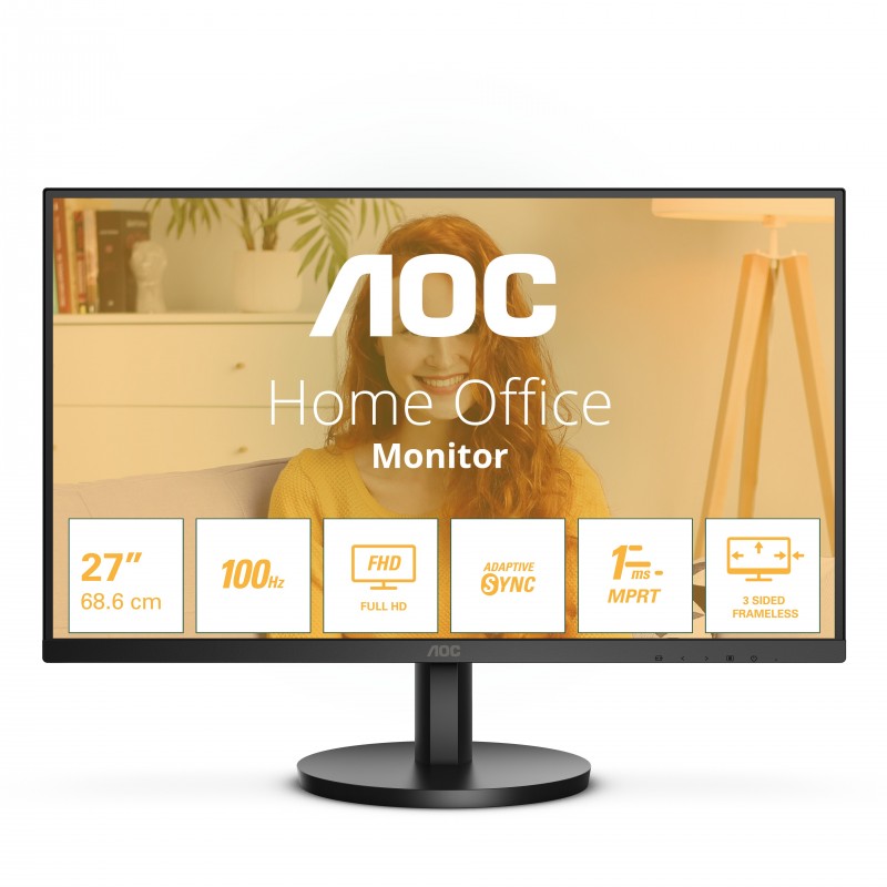 AOC B3 27B3HMA2 LED display 68,6 cm (27") 1920 x 1080 пикселей Full HD ЖК Черный