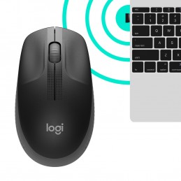 Logitech M190 компьютерная мышь Офисная Для обеих рук Беспроводной RF Оптический 1000 DPI