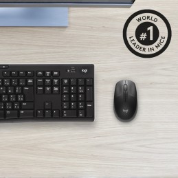 Logitech M190 компьютерная мышь Офисная Для обеих рук Беспроводной RF Оптический 1000 DPI