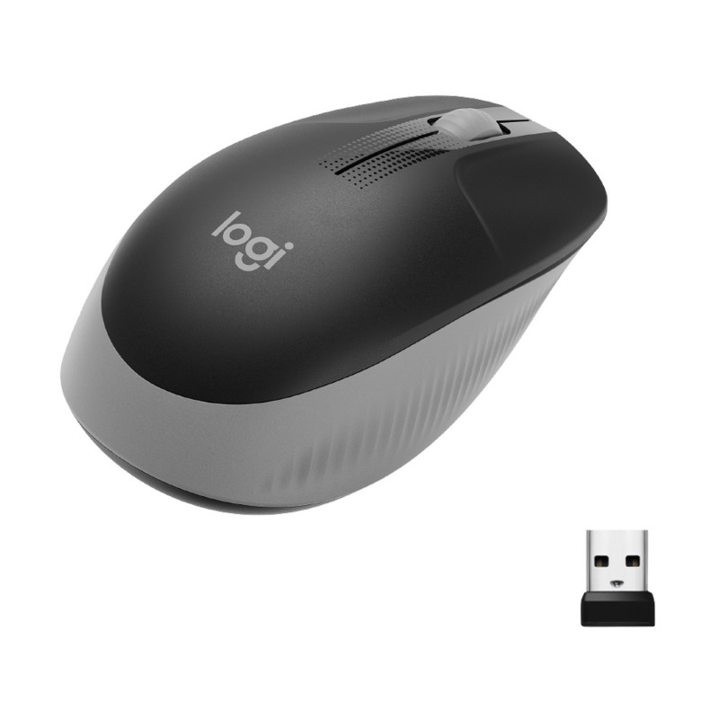 Logitech M190 компьютерная мышь Офисная Для обеих рук Беспроводной RF Оптический 1000 DPI