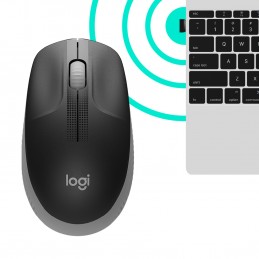 Logitech M190 компьютерная мышь Офисная Для обеих рук Беспроводной RF Оптический 1000 DPI