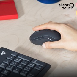 Logitech MK295 Silent Wireless Combo клавиатура Мышь входит в комплектацию Офисная USB QWERTY Международный американский