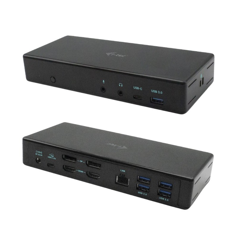 i-tec C31QUATTRODOCKPD док-станция для ноутбука Проводная USB 3.2 Gen 1 (3.1 Gen 1) Type-C Черный