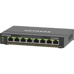 NETGEAR 8-Port Gigabit Ethernet PoE+ Plus Switch (GS308EP) Vadīts L2 L3 Gigabit Ethernet (10 100 1000) Power over Ethernet