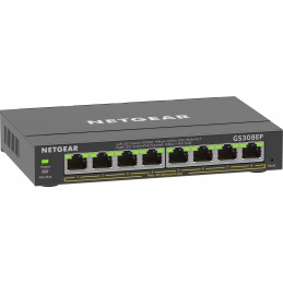 NETGEAR 8-Port Gigabit Ethernet PoE+ Plus Switch (GS308EP) Vadīts L2 L3 Gigabit Ethernet (10 100 1000) Power over Ethernet