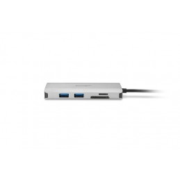 Kensington UH1400P USB 3.2 Gen 1 (3.1 Gen 1) Type-C Melns, Sudrabs