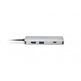 Kensington UH1400P USB 3.2 Gen 1 (3.1 Gen 1) Type-C Melns, Sudrabs