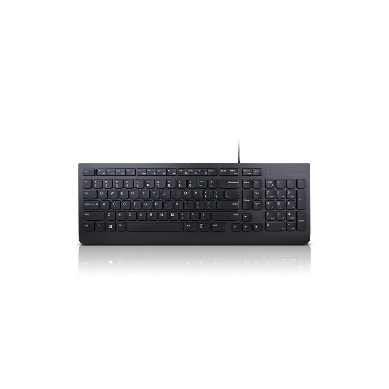 Lenovo Essential tastatūra Universāls USB QWERTY Amerikāņu angļu valoda Melns