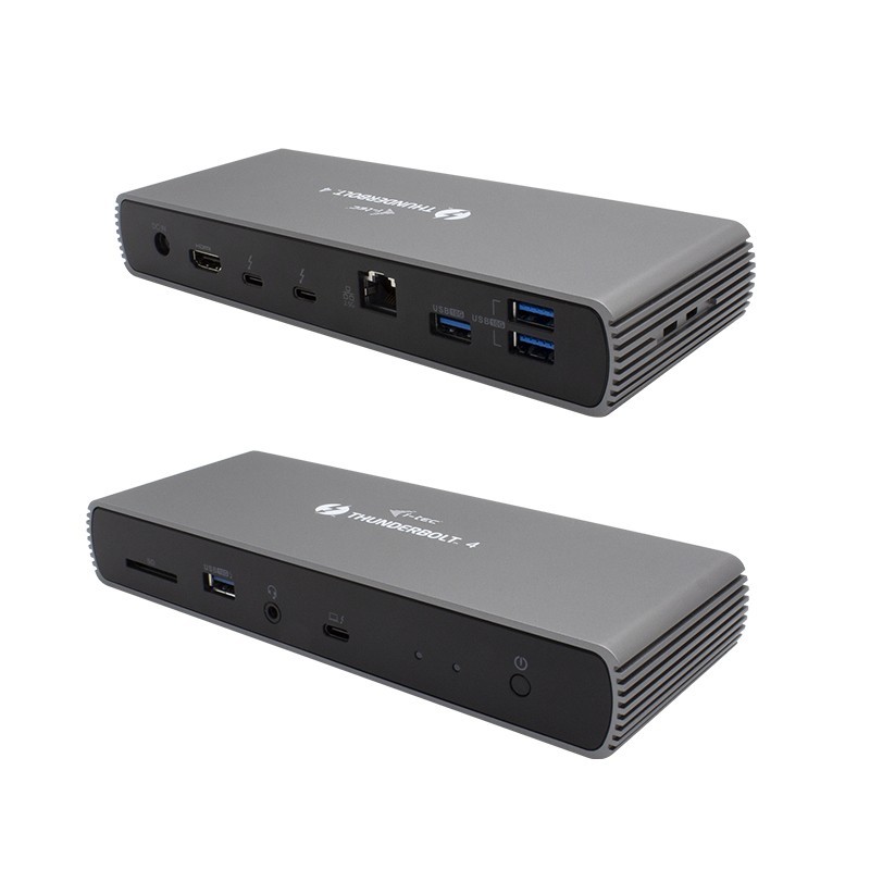 i-tec TB4DUALDOCKPD док-станция для ноутбука Проводная Thunderbolt 4 Черный