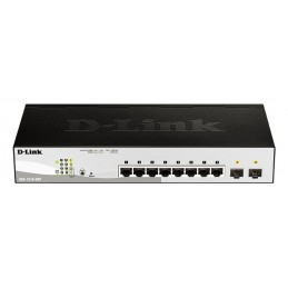 D-Link DGS-1210-08P Vadīts L2 Gigabit Ethernet (10 100 1000) Power over Ethernet (PoE) Melns