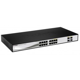 D-Link DGS-1210-16 Vadīts L2 Gigabit Ethernet (10 100 1000) Melns