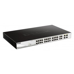 D-Link DGS-1210-24P Управляемый L2 Gigabit Ethernet (10 100 1000) Питание по Ethernet (PoE) Черный