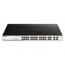 D-Link DGS-1210-24P Управляемый L2 Gigabit Ethernet (10 100 1000) Питание по Ethernet (PoE) Черный