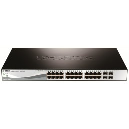 D-Link DGS-1210-28P Управляемый L2 Gigabit Ethernet (10 100 1000) Питание по Ethernet (PoE) 1U