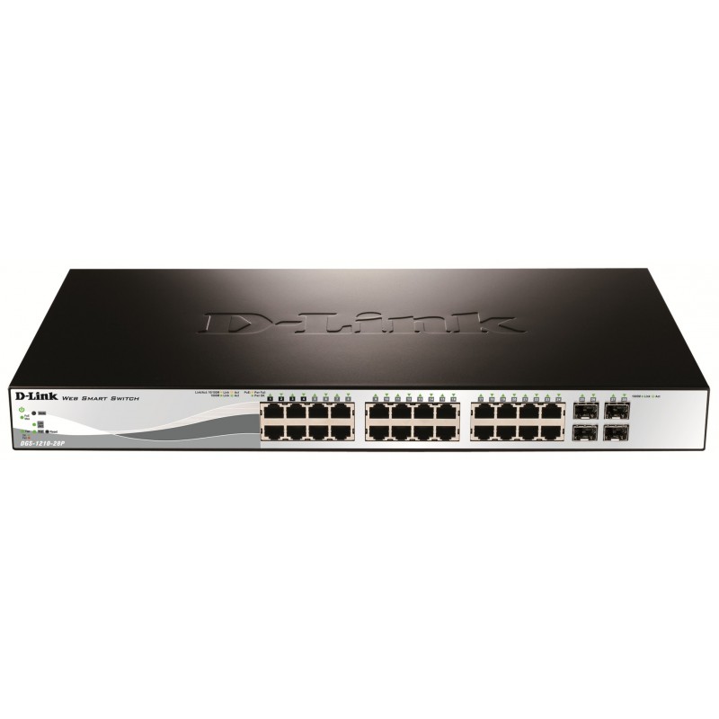 D-Link DGS-1210-28P Vadīts L2 Gigabit Ethernet (10 100 1000) Power over Ethernet (PoE) 1U