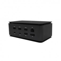 i-tec Metal USB4DUALDOCK100W док-станция для ноутбука Проводная USB4 Черный