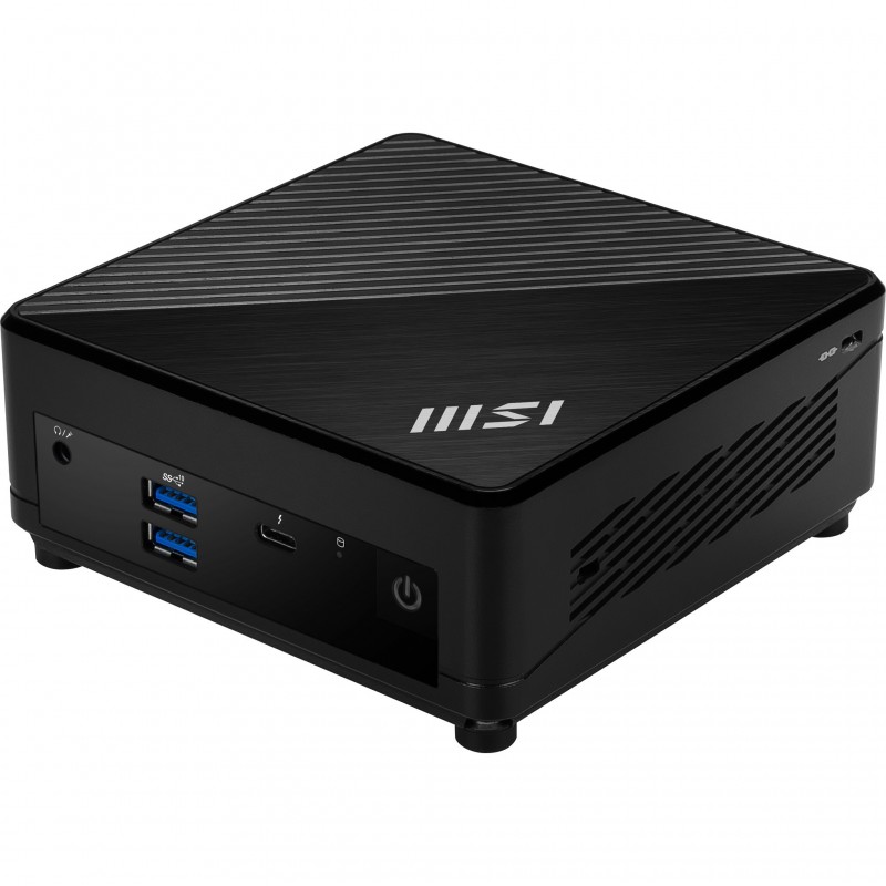 MSI Cubi 5 12M-001EU PCs darbstacija Intel® Core™ i7 i7-1255U 16 GB DDR4-SDRAM 512 GB SSD Windows 11 Home Mini PC Melns