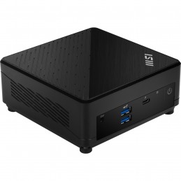 MSI Cubi 5 12M-001EU PCs darbstacija Intel® Core™ i7 i7-1255U 16 GB DDR4-SDRAM 512 GB SSD Windows 11 Home Mini PC Melns