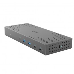 i-tec CATRIPLE4KDOCKPD2 dokstacija Vadu USB 3.2 Gen 2 (3.1 Gen 2) Type-C Pelēks