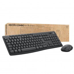 Logitech MK370 Combo for Business tastatūra Pele iekļauta Birojs RF bezvadu sakari + Bluetooth QWERTY US International Grafīts