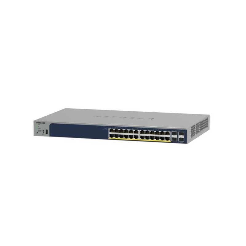 NETGEAR GS752TPP Управляемый L2 L3 L4 Gigabit Ethernet (10 100 1000) Питание по Ethernet (PoE) Серый