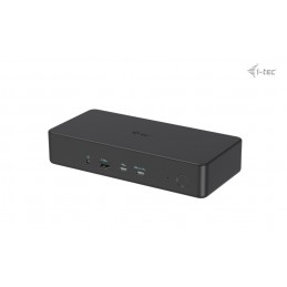 i-tec CADUAL4KDOCKPD2 dokstacija Vadu USB 3.2 Gen 1 (3.1 Gen 1) Type-C Melns