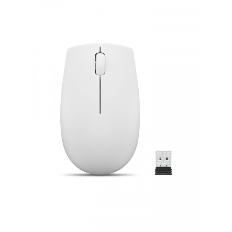 Lenovo 300 WIRELESS MOUSE?GREY pele Birojs Abām rokām RF Bezvadu Optisks 1000 DPI