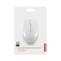 Lenovo 300 WIRELESS MOUSE?GREY pele Birojs Abām rokām RF Bezvadu Optisks 1000 DPI