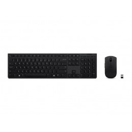 Lenovo 4X31K03968 tastatūra Pele iekļauta Birojs RF bezvadu sakari + Bluetooth Amerikāņu angļu valoda Pelēks