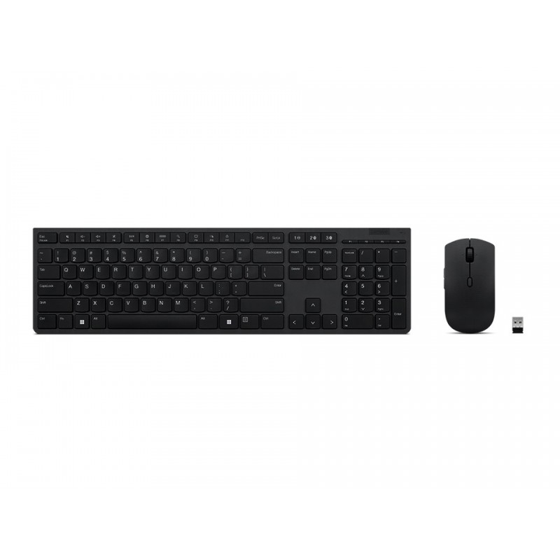 Lenovo 4X31K03968 tastatūra Pele iekļauta Birojs RF bezvadu sakari + Bluetooth Amerikāņu angļu valoda Pelēks