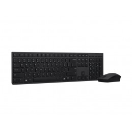 Lenovo 4X31K03968 tastatūra Pele iekļauta Birojs RF bezvadu sakari + Bluetooth Amerikāņu angļu valoda Pelēks